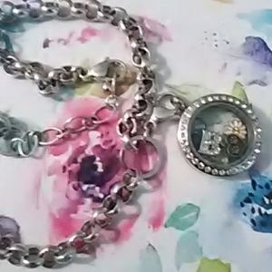 Floating charm necklace